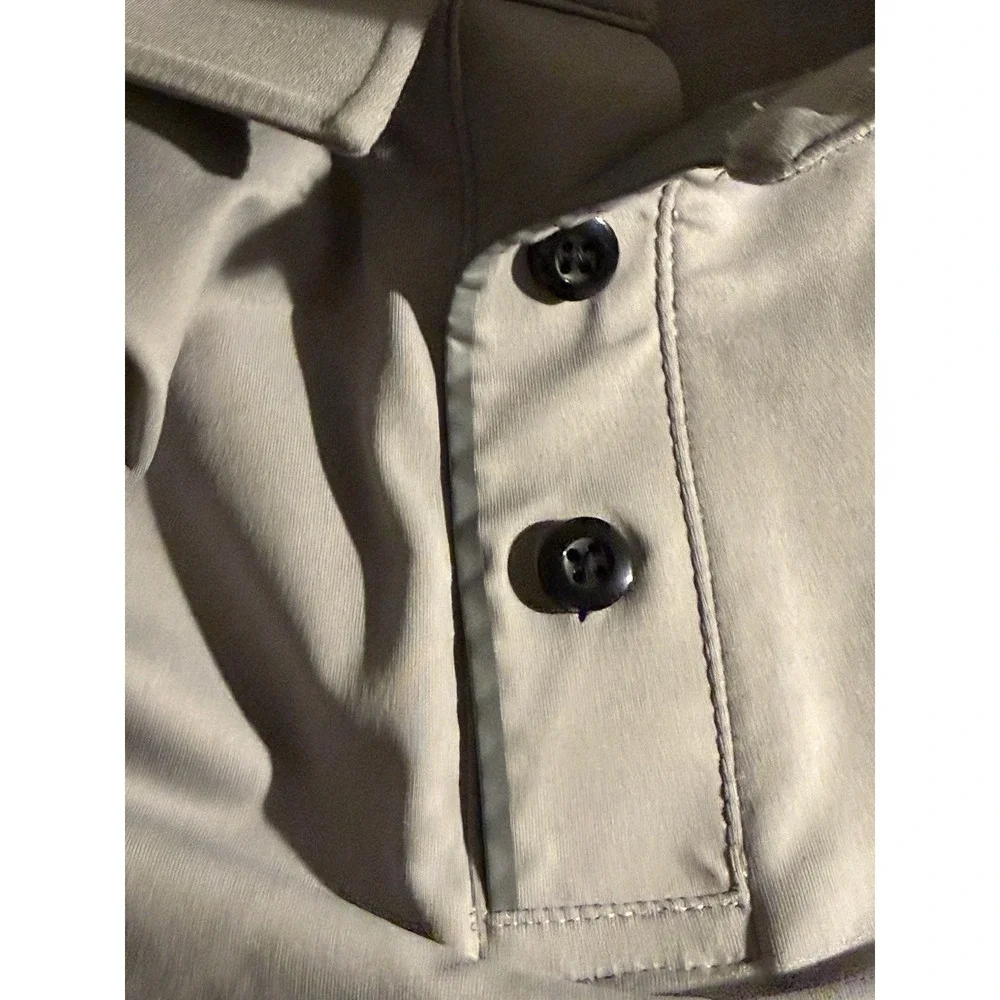 Lululemon Athletica Performance Polo Shirt Men's Size XL‎ Grey Golf